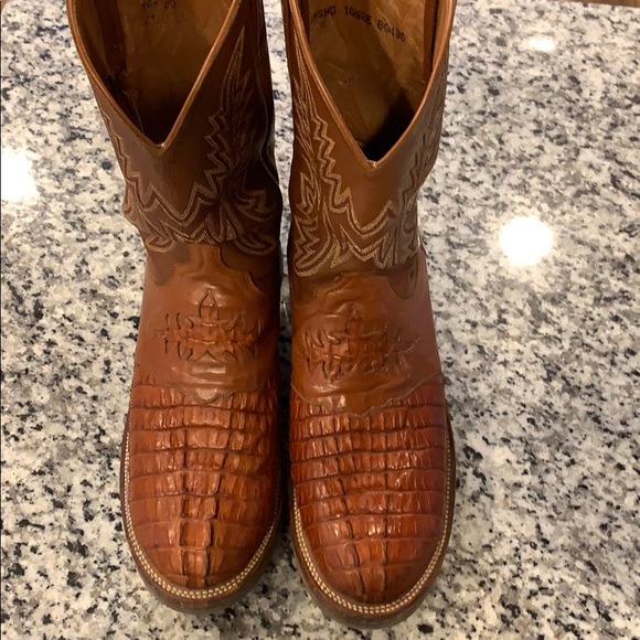 Lucchese hornback caiman boots. 10 1/2 - Picture 11 of 11